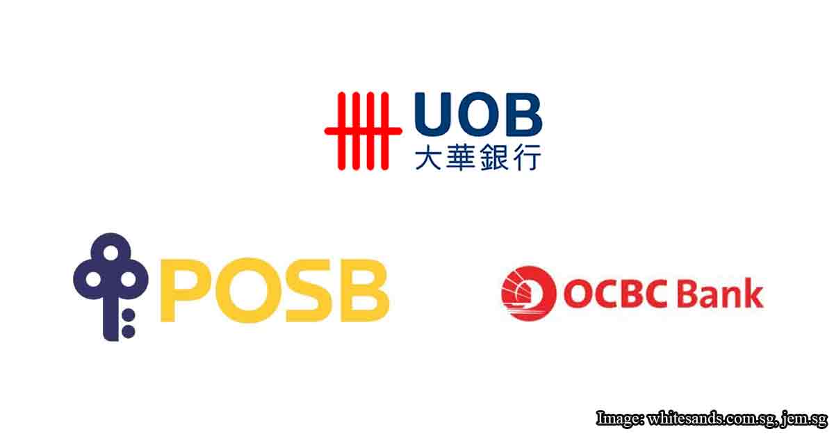 POSB, UOB and OCBC Banks